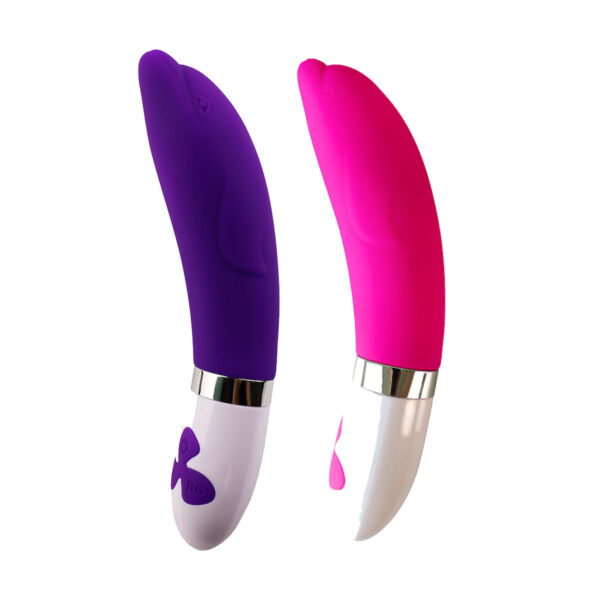 PG148-Roxo_5 Youvibe Vibrador Ponto G em Formato de Golfinho com 15 Modos de Vibração e 3 Intensidades Vip Mix