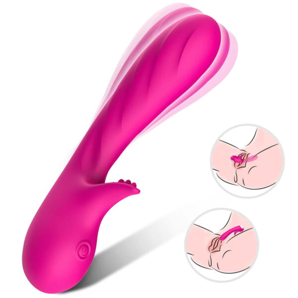 Vibrador Ponto G com Textura leve e 9 Modos de Vibração Vip Mix