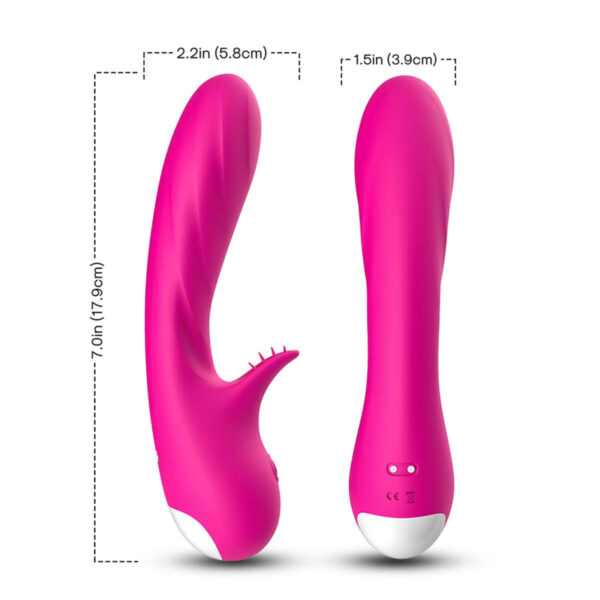 Vibrador Ponto G com Textura leve e 9 Modos de Vibração Vip Mix