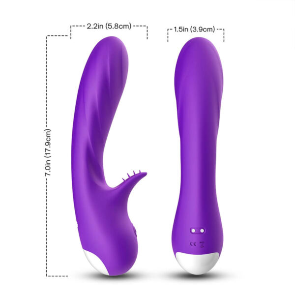 Vibrador Ponto G com Textura leve e 9 Modos de Vibração Vip Mix