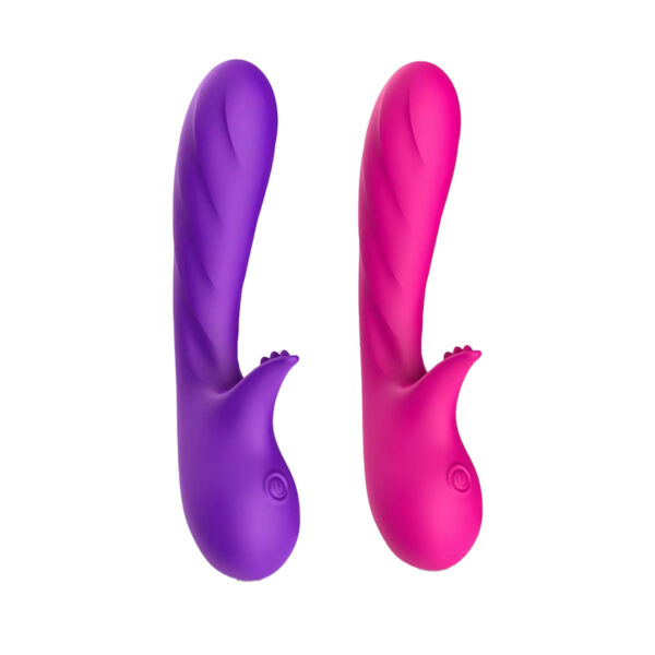 Vibrador Ponto G com Textura leve e 9 Modos de Vibração Vip Mix