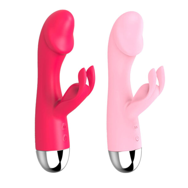 PG172-Rosa_4 Vibrador Rabbit Ponto G com 30 Modos de Vibração Vip Mix