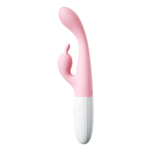 PG186C-Rosa-Claro_1 Vibrador para Ponto G com Estimulador Clitoriano em Formato de Coelhinho 10 Modos Vibração Vip Mix