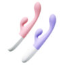 PG186D-Rosa-Claro_2 Vibrador para Ponto G com Cabeça Saliente e Estimulador Clitoriano 10 Modos de Vibração LILO Vip Mix
