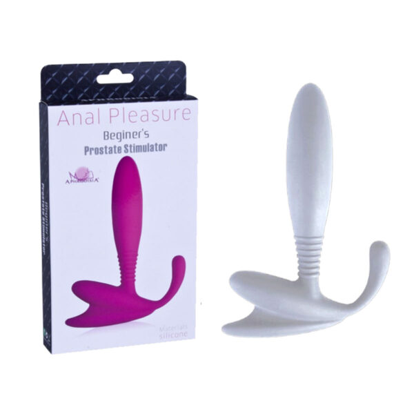 PL001-Branco_1 Estimulador de próstata Duplo em silicone