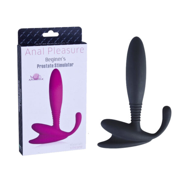 PL001-Preto_1 Estimulador de próstata Duplo em silicone