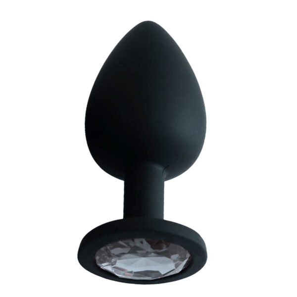 Plug Anal em Silicone com Pedra Médio Vip Mix
