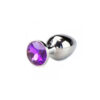 PL007P-Roxo_1 Plug Anal em AlumĂnio com Pedra em Cores Diversas Vip Mix