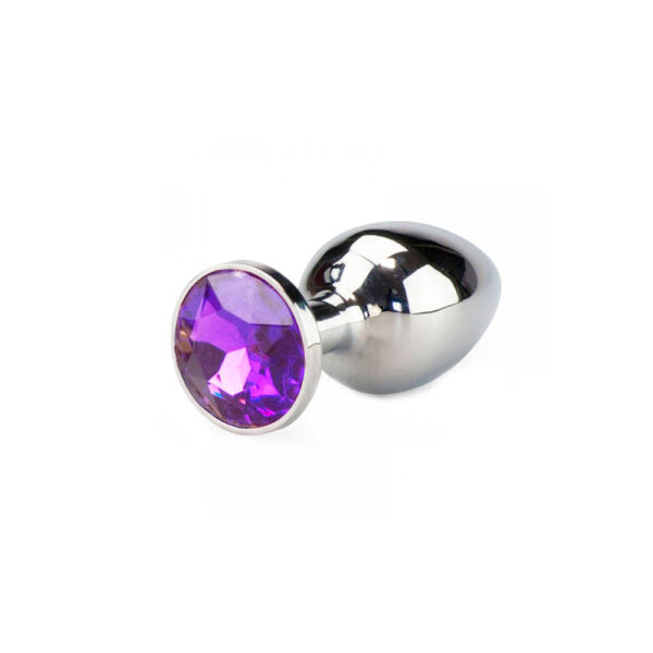 PL007P-Roxo_1 Plug Anal em AlumĂnio com Pedra em Cores Diversas Vip Mix