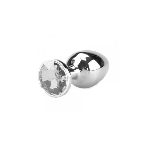 PL007P-Transparente_1 Plug Anal em AlumĂnio com Pedra em Cores Diversas Vip Mix