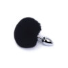 Plug Anal em Metal 7cm com Pompom Colorido Miss Collection