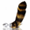 PL018M_2 Plug Anal em Metal com Cauda P, M e G