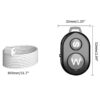 Plug Anal com Controle Remoto e Vibro Vip Mix