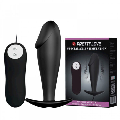 PL045_1 Pretty Love Special Anal Stimulation Plug Anal com 12 Modos de Vibrações Miss Collection