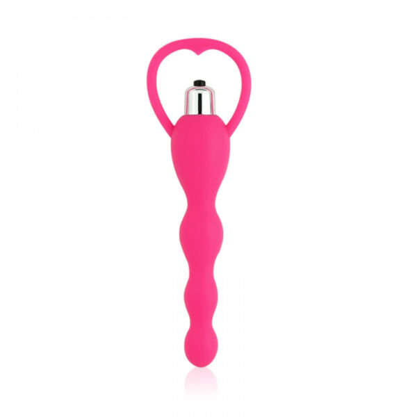 PL069-Pink_3 Plug Anal Feito em Silicone Cirurgico com Vibração Vip Mix