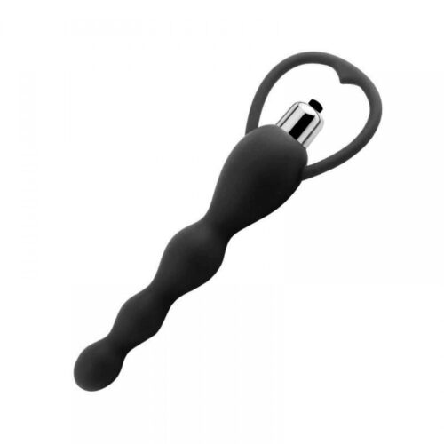 PL069-Preto_1 Plug Anal Feito em Silicone Cirurgico com Vibração Vip Mix
