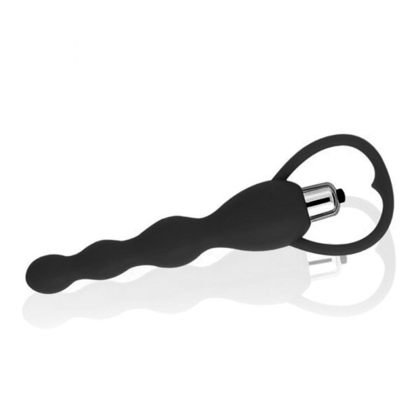 PL069-Preto_2 Plug Anal Feito em Silicone Cirurgico com Vibração Vip Mix