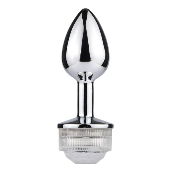 PL083_2 Plug Anal em Aluminio com Luz de Led 3R Import