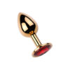 Plug Anal Dourado com Pedra Redonda Vip Mix