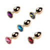 Plug Anal Dourado com Pedra Redonda Vip Mix