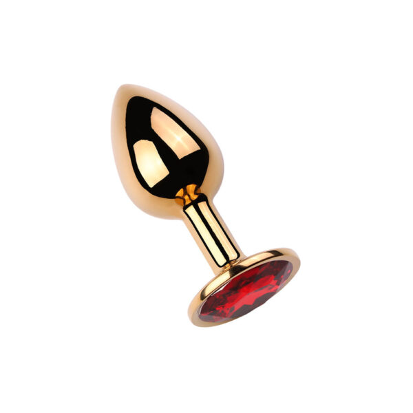 Plug Anal Dourado com Pedra Redonda Vip Mix
