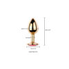 Plug Anal Dourado com Pedra Redonda Vip Mix