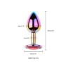 PL090-M-Vermelho_2 Plug Anal Colorido com Pedra Redonda Vip Mix