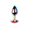 PL091-M-Vermelho_3 Plug Anal Colorido com Pedra Coração Vip Mix