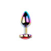 PL091-P-Vermelho_3 Plug Anal Colorido com Pedra Coração Vip Mix