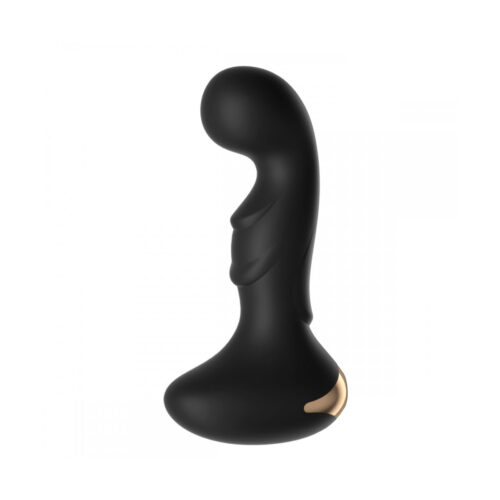 PL097C-Preto_1 Plug Anal com Ponta Levemente Curvada com 10 Modos de Vibrações Controle via App Vip Mix