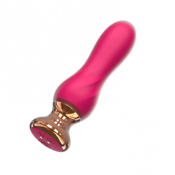 PL101-Magenta_1 I-Moon Plug Anal em Silicone com 10 Modos de Vibração e Controle Remoto sem Fio Vip Mix