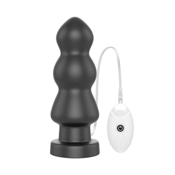 PL113-Preto_1 Lovetoy Vibrating Anal Rigger Plug Anal 20x7cm com 7 Modos de Vivração Vip Mix