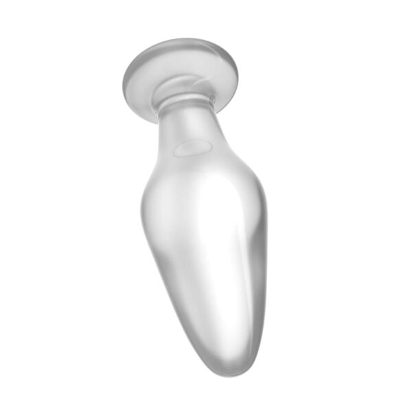 PL125-Transparente_2 Plug Anal de Vidro 10x3,7cm Glass Romance Vip Mix