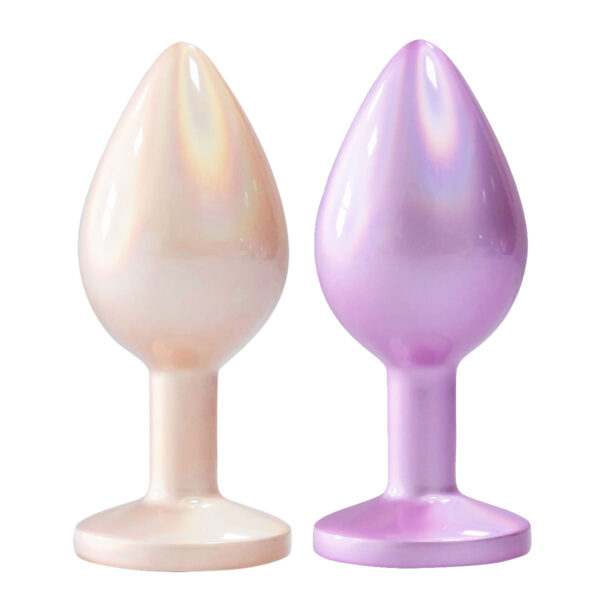 PL133G-Dourado_5 Plug Anal de Luxo com Joia Tamanho G Vip Mix