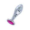PL136M-Pink_1 Plug Anal de Aço em Tamanho Redondo Tamanho M Vip Mix