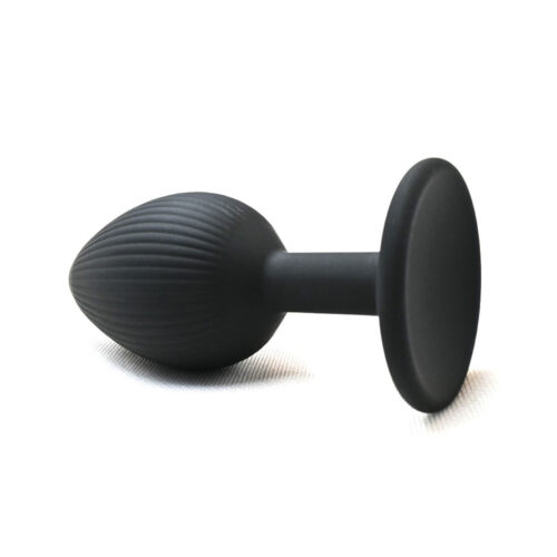 PL138P-Preto_1 Plug Anal em Silicone com Ventosa Tamanho P Vip Mix