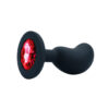Plug Anal para Iniciantes em Silicone com Base de Pedra Tamanho P Vip Mix