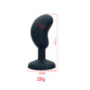 Plug Anal para Iniciantes em Silicone com Base de Pedra Tamanho P Vip Mix