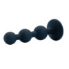 PL145-Preto_2 Plug Anal Escalonado em Silicone com Base de Pedra Vip Mix