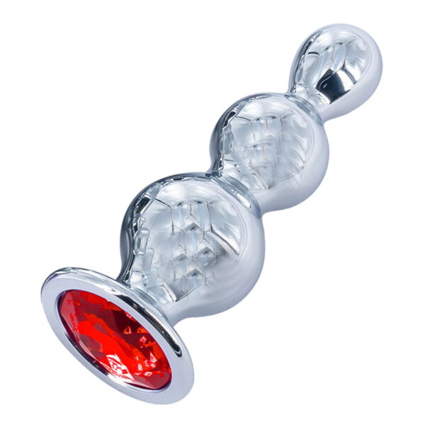 Plug Anal Escalonado em Aço com Pedra Vip Mix