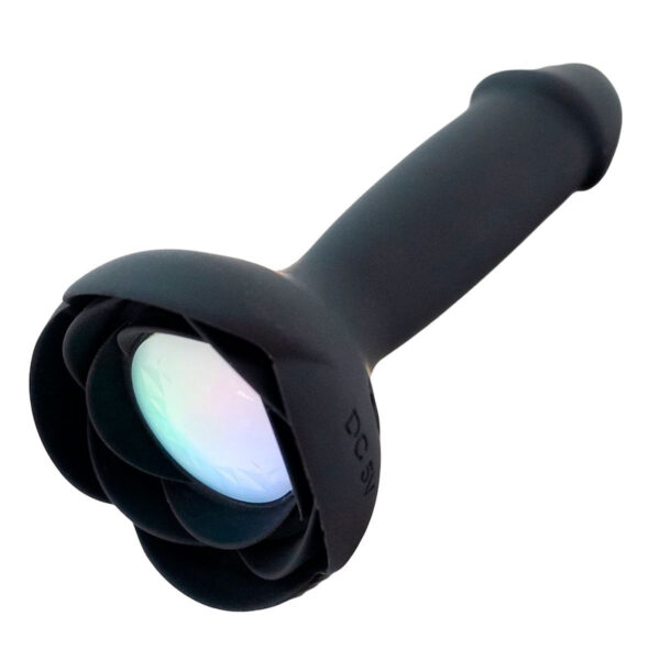Plug Anal com LED em Formato de Pênis com 10 Modos de Vibração e Controle Remoto Vip Mix