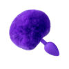 PL171P-Roxo_1 Plug Anal Cônico com Rabo Coelho Tamanho P Vip Mix