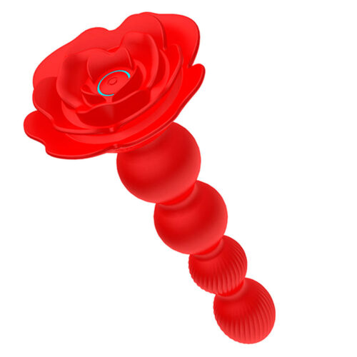 PL183-Vermelho_1 Plug Anal Escalonado em Silicone com 10 Modos de Vibração e Rotação com Controle Remoto Vip Mix