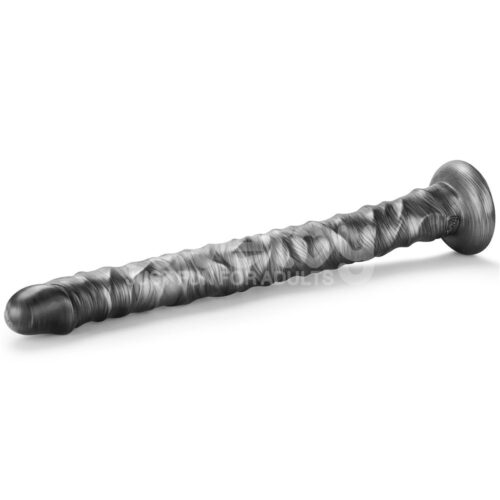 Vibrador Flexível 40,8 X 4,4 CM com Ventosa e 10 Modos de Vibração King Sized Vip Mix