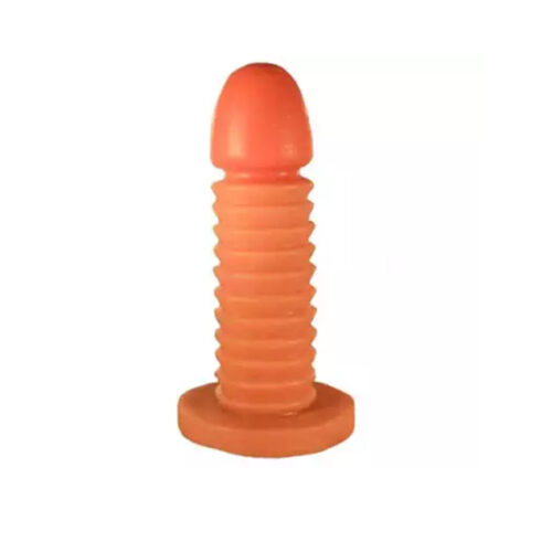 PLG021BGP1-Bege_1 Plug Anal de Borracha Escalonado Rosca Jr Desire