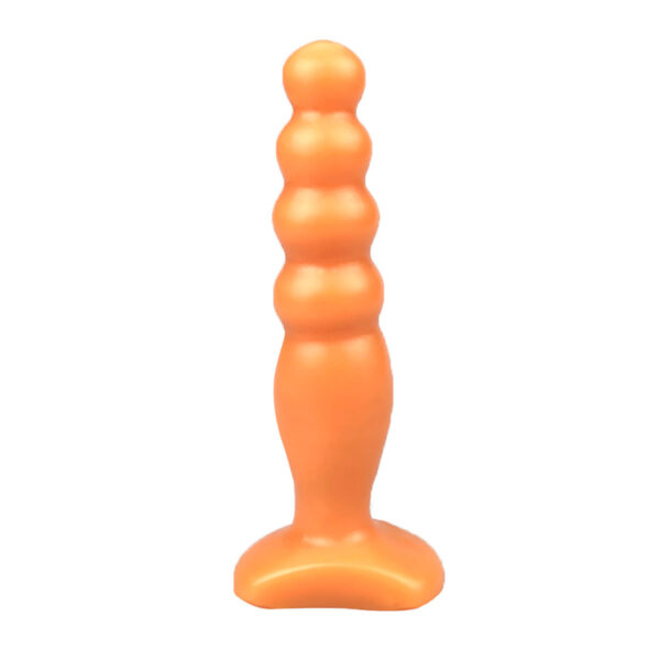 PLG099BGP1-Bege_1 Ball Plug Anal Escalonado 12 x 3 cm Desire