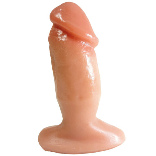 Plug Pênis com Saliências e Ventosa 11x3,5 cm Prazer e Cia