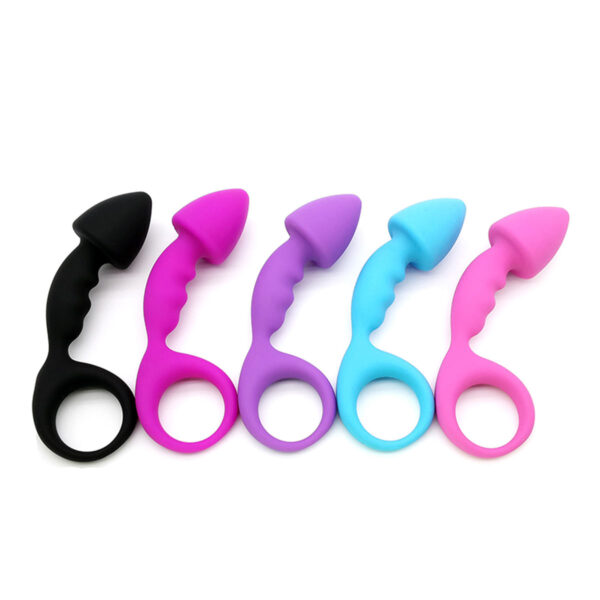 Estimulador de Próstata em Silicone com Alça de Segurança 3R Import