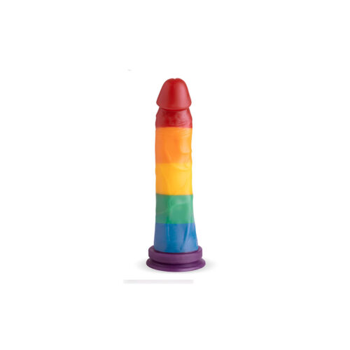 PRI03-Arco-Iris_1 Pride Viva a Diversidade! Prótese Realísta com Ventosa 20cm Adão e Eva