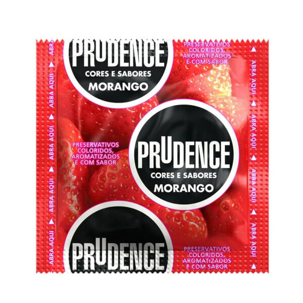 PRUDA1001_2 Preservativos Cores e Sabores Morango Prudence